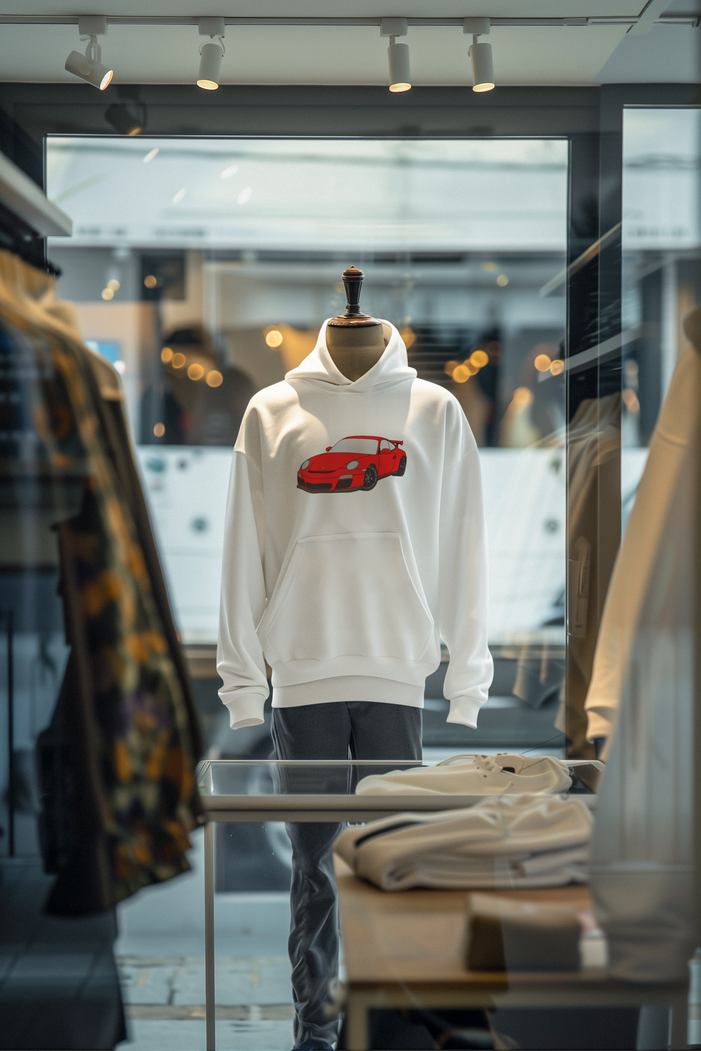 Porsche Red Pullover Hoodie