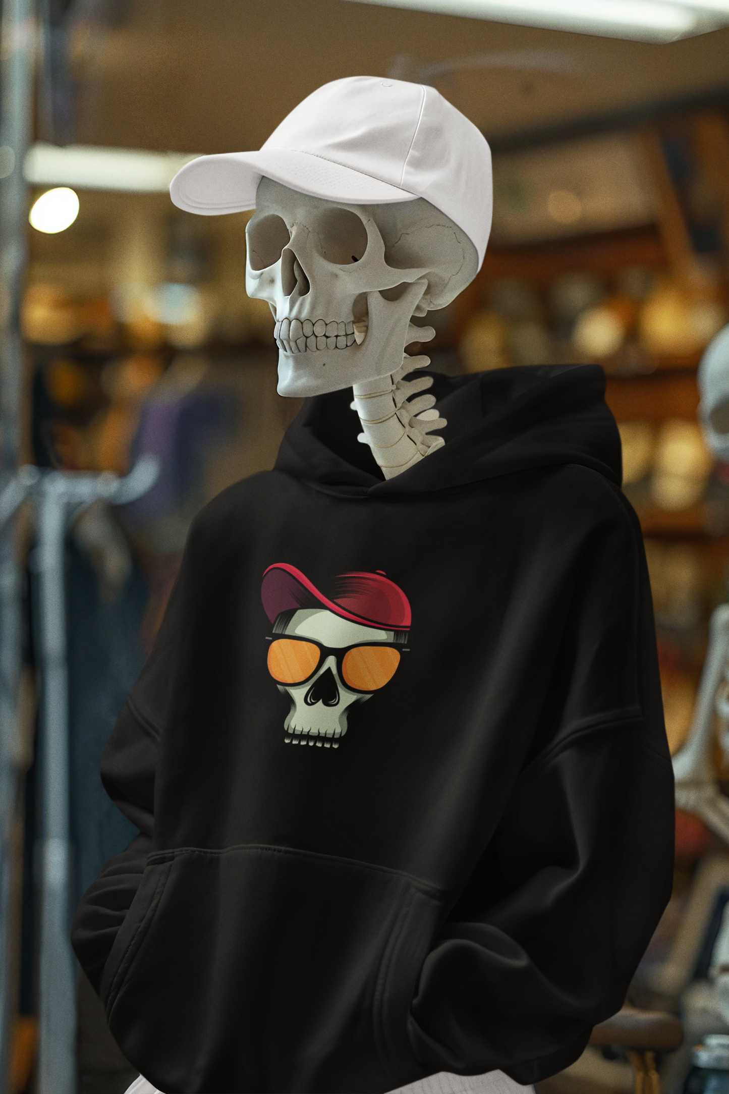 Rocking Skeleton Pullover Hoodie