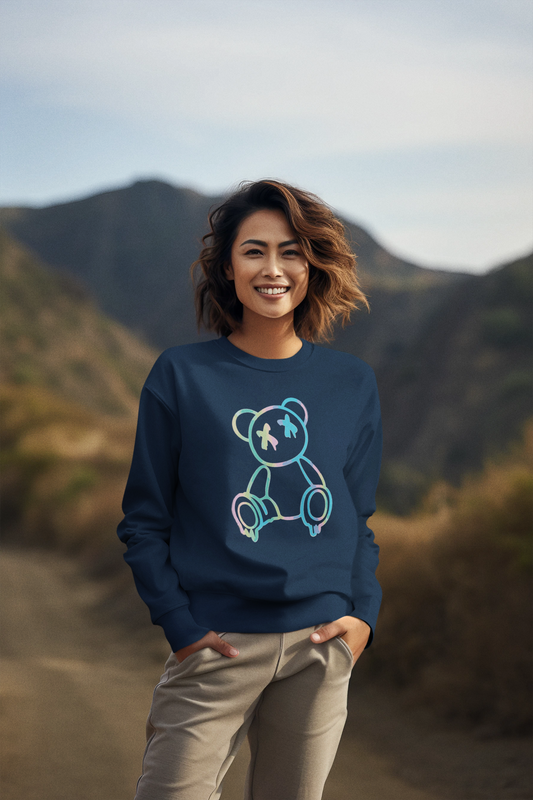 Pastel Melted Bear Sweatshirt