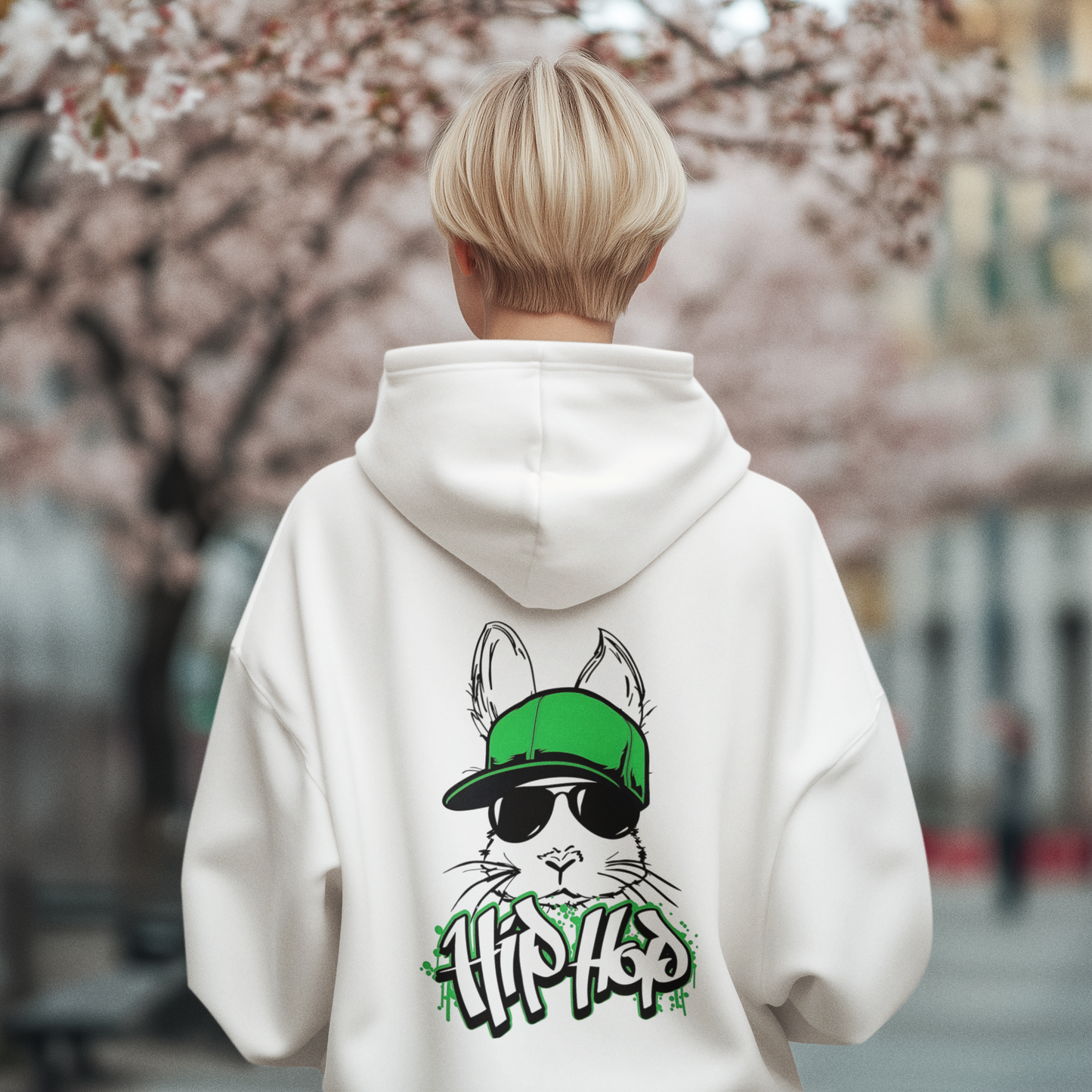 Hip Hop Back Pullover Hoodie