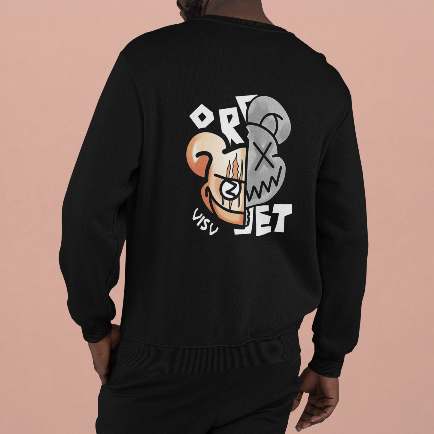 Duality Bear: Split Reality Sweatshirt