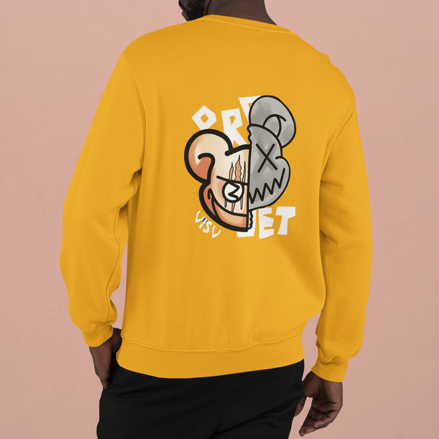 Duality Bear: Split Reality Sweatshirt