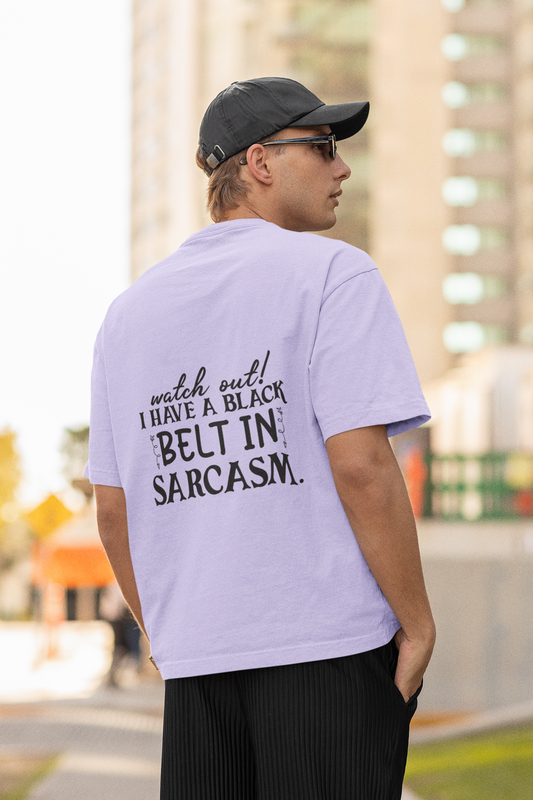 Black Belt Sarcasm Oversized T-Shirt