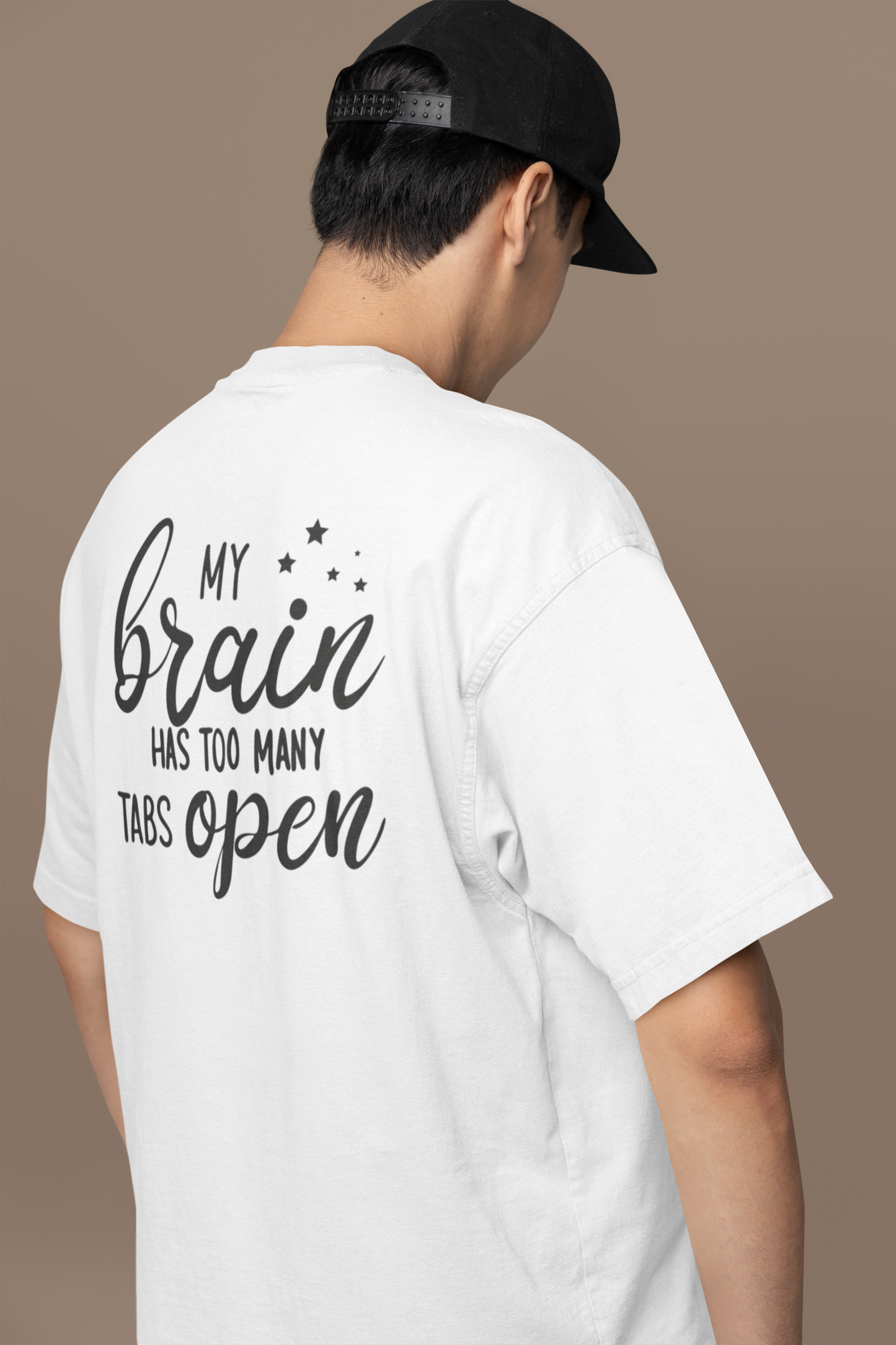 Tabs on Brain Oversized T-Shirt