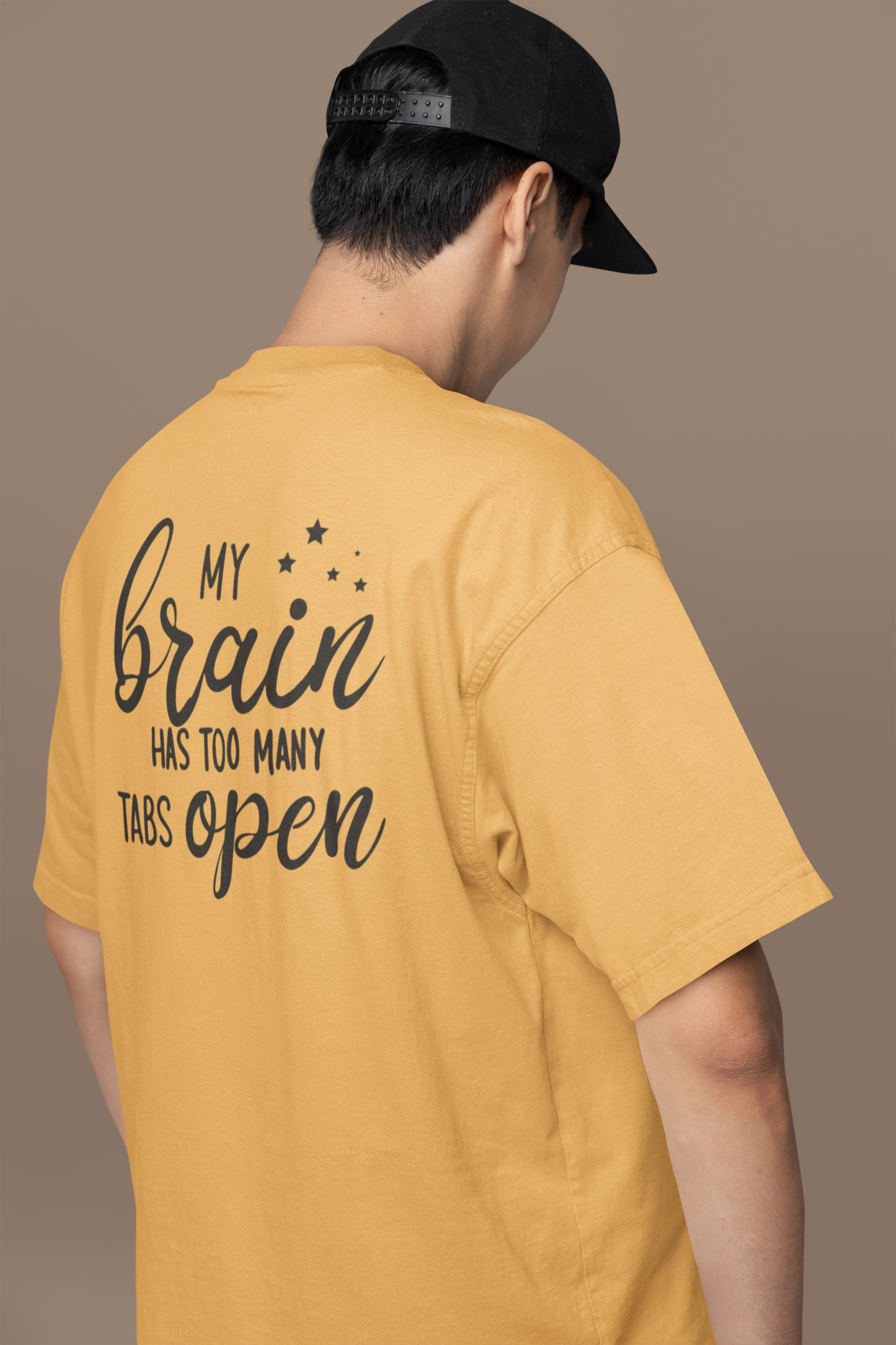 Tabs on Brain Oversized T-Shirt