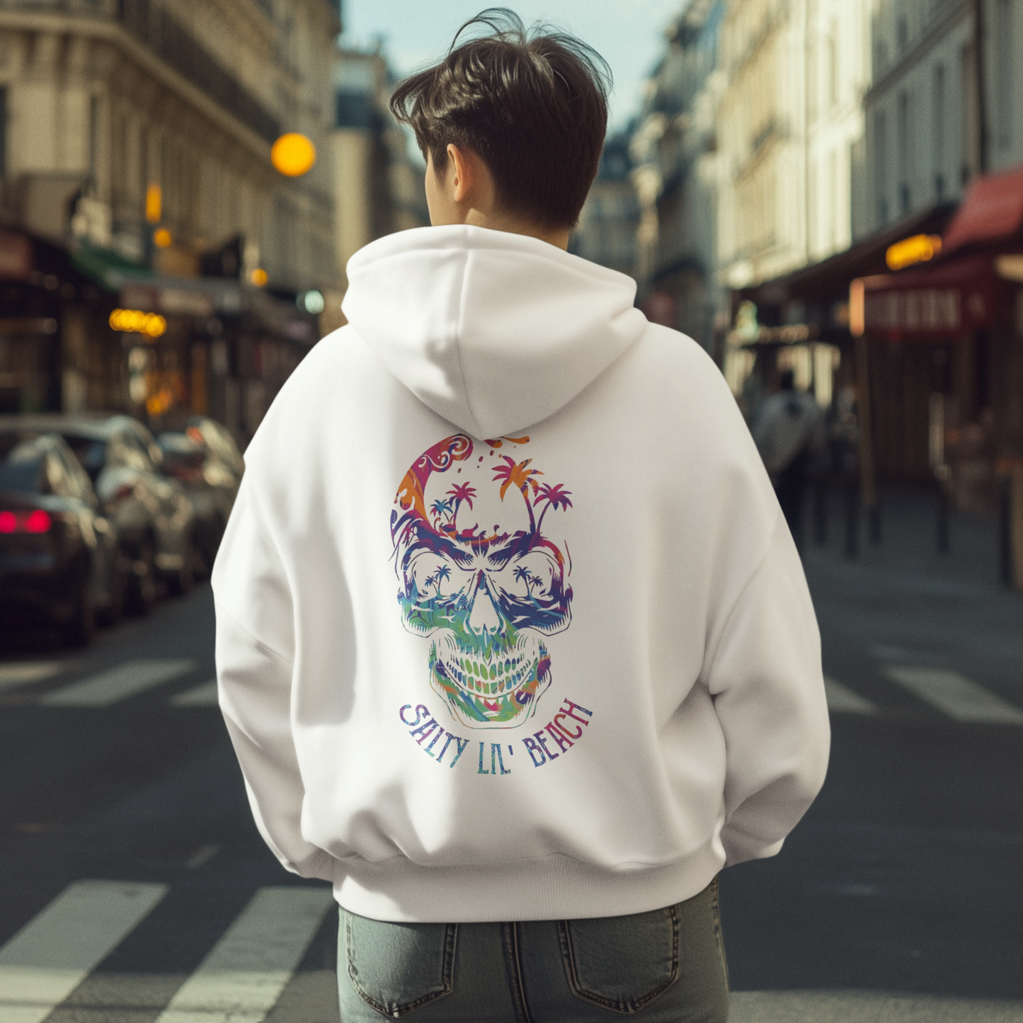 Salty Lil' Beach Skull Pullover Hoodie