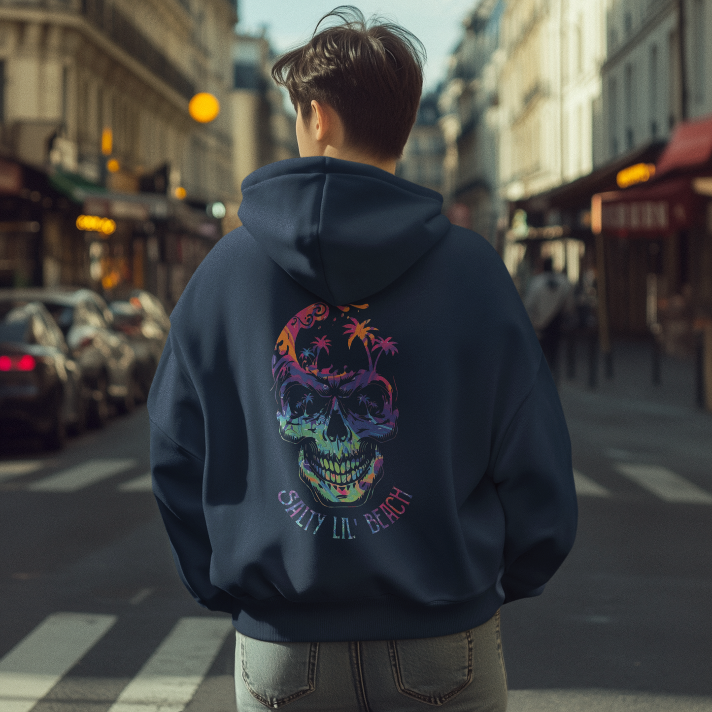 Salty Lil' Beach Skull Pullover Hoodie