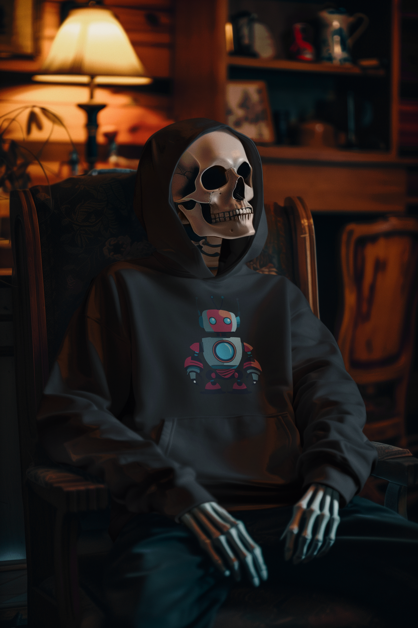 Robot Pullover Hoodie