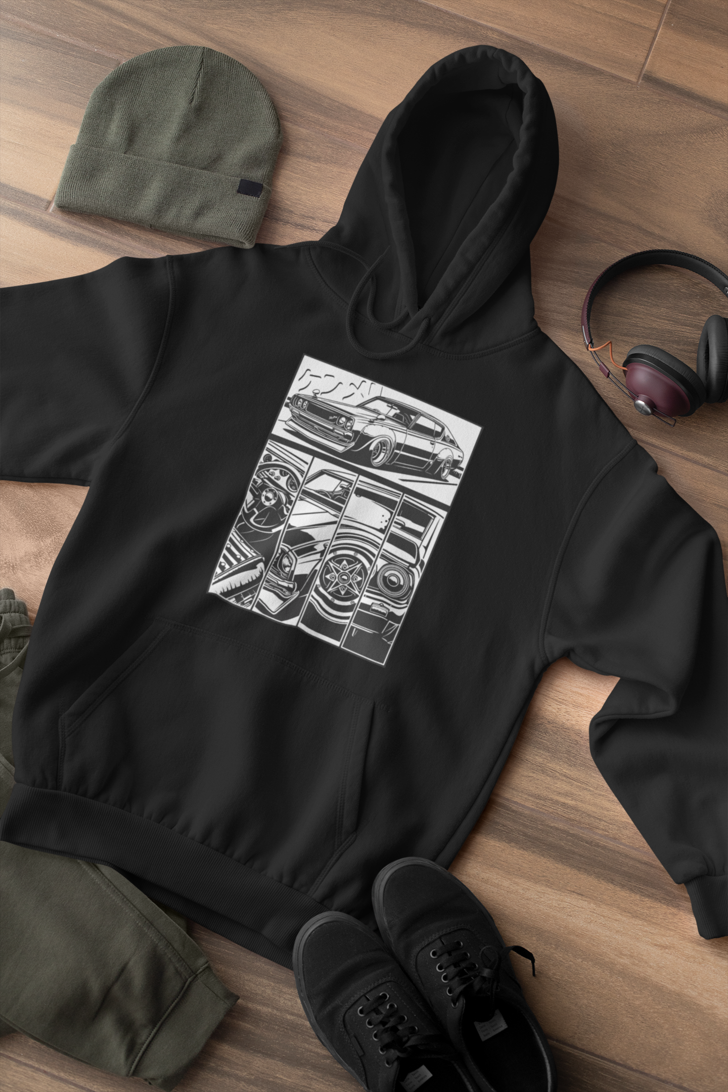 American Muscle Pullover Hoodie