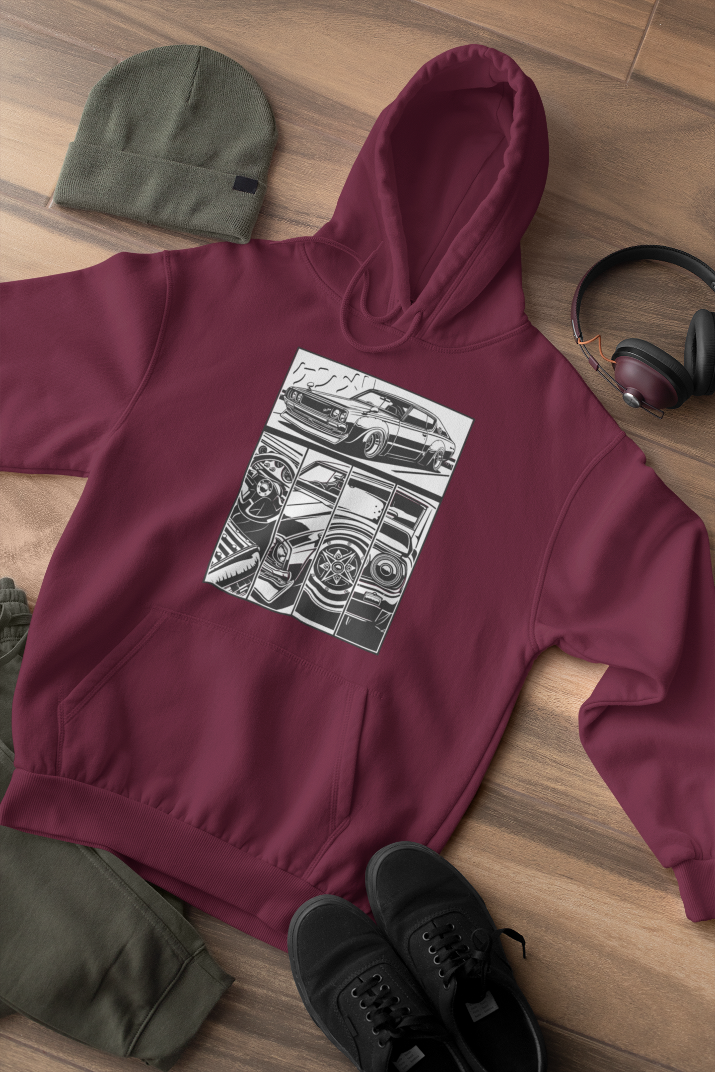 American Muscle Pullover Hoodie