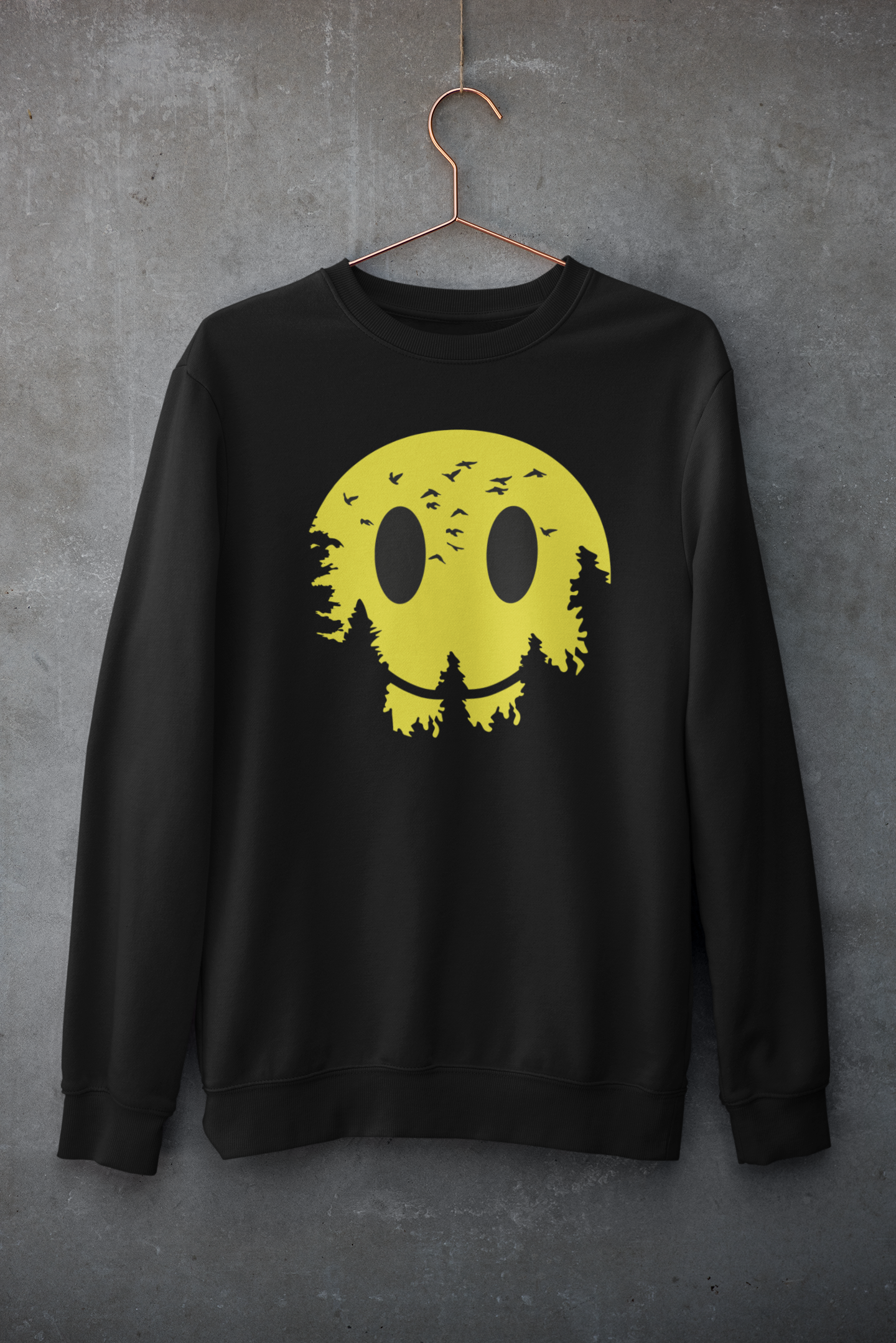 Forest Smiley Eclipse Sweatshirt