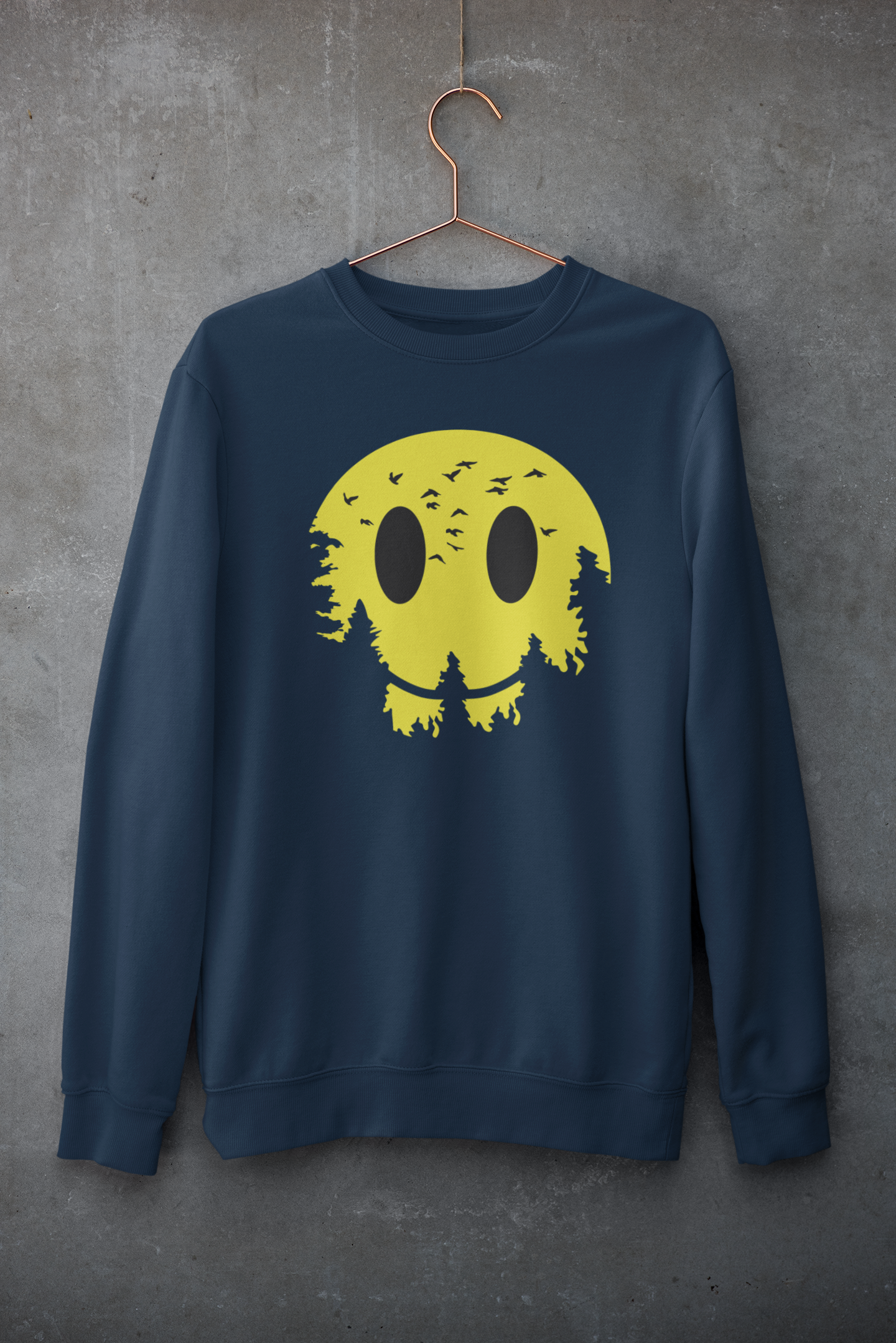 Forest Smiley Eclipse Sweatshirt