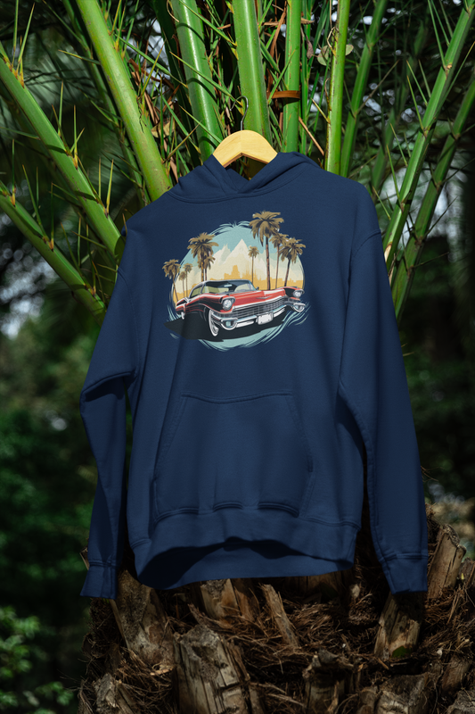 Cadillac Sunset Ride Pullover Hoodie