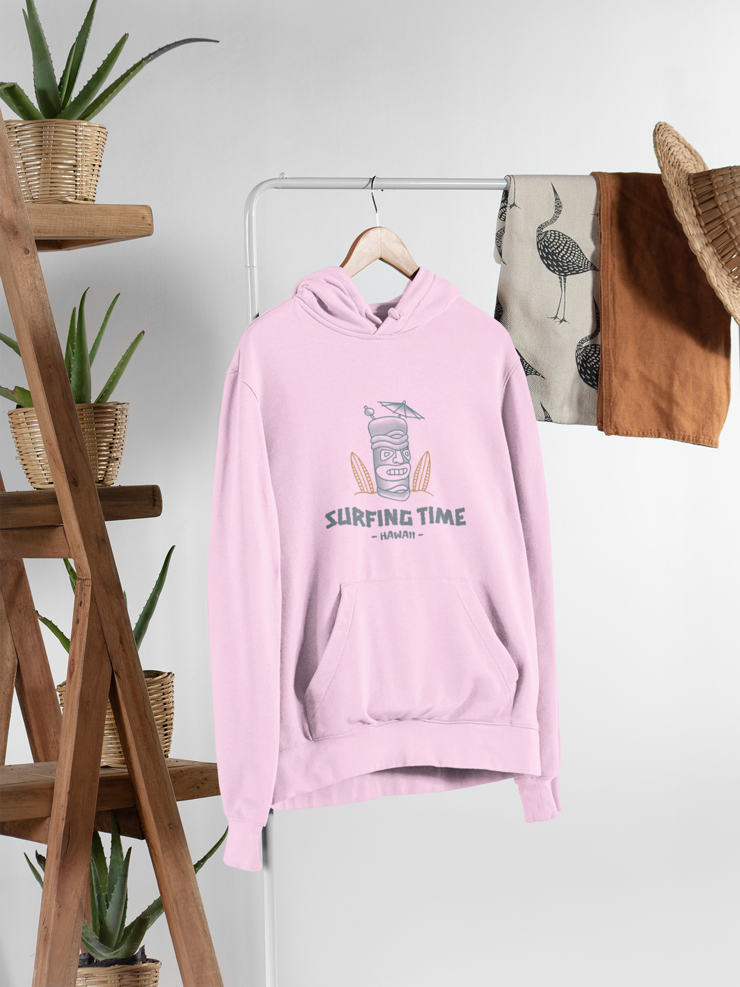 Time To Surf Pullover Hoodie