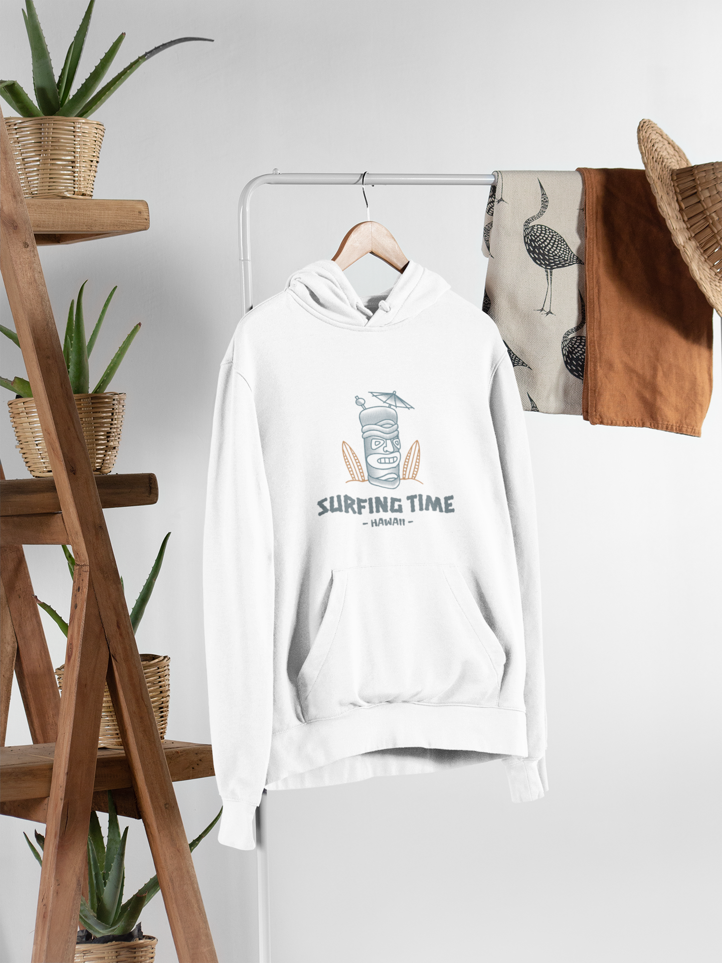 Time To Surf Pullover Hoodie