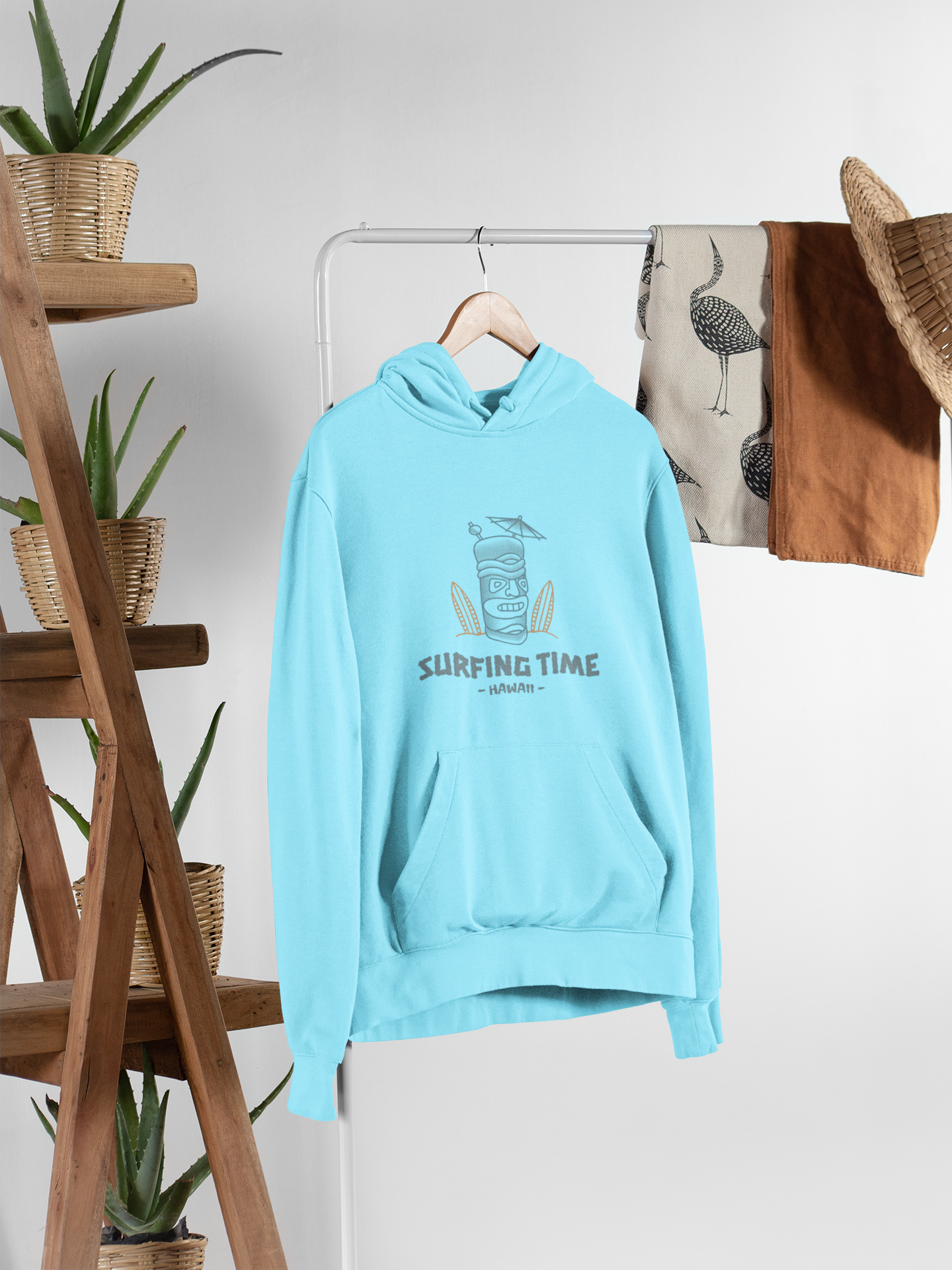 Time To Surf Pullover Hoodie