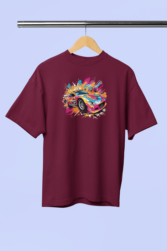 Splashy Racer Oversized T-Shirt