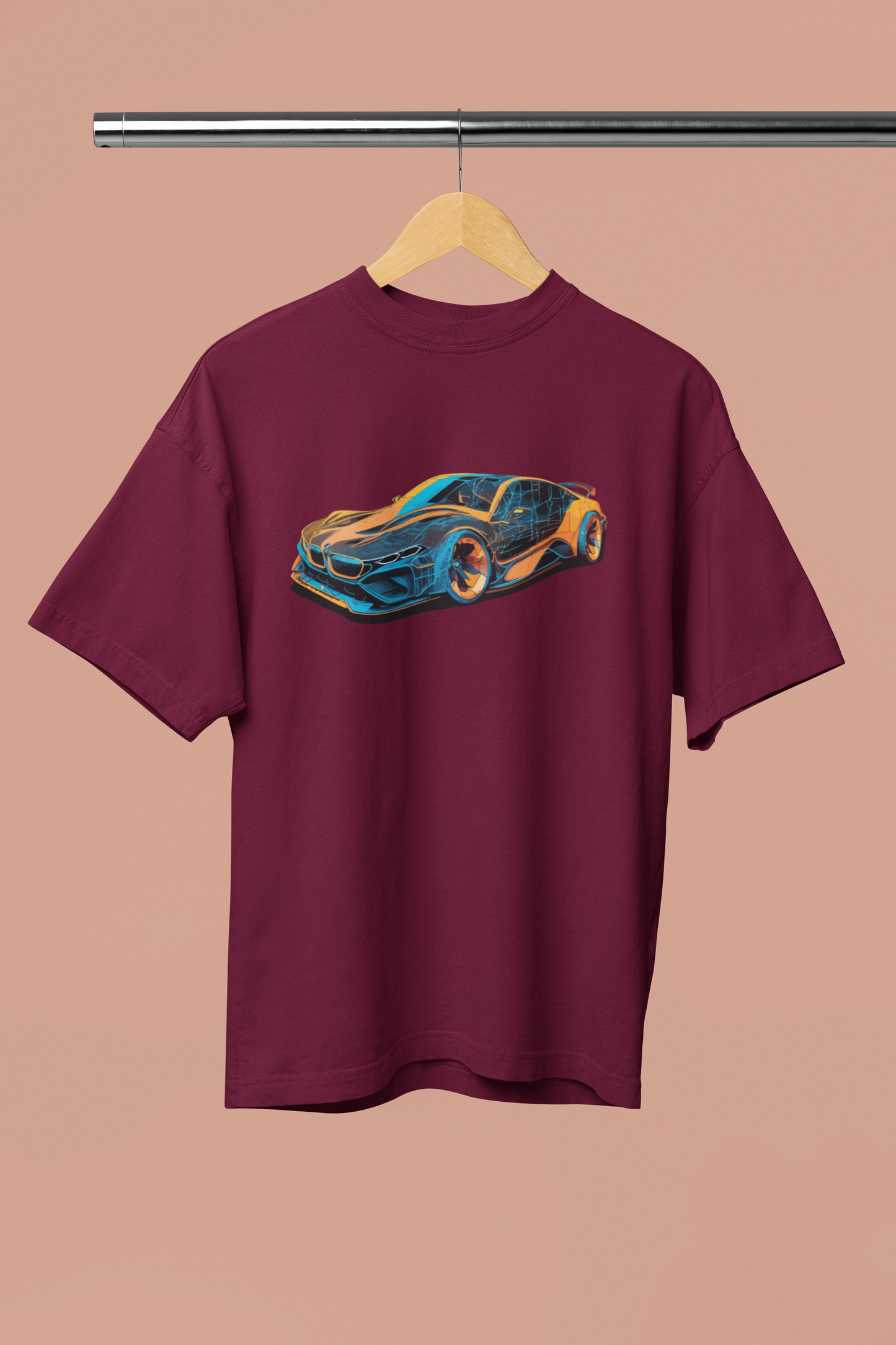 Neon BMW i8 Oversized T-Shirt