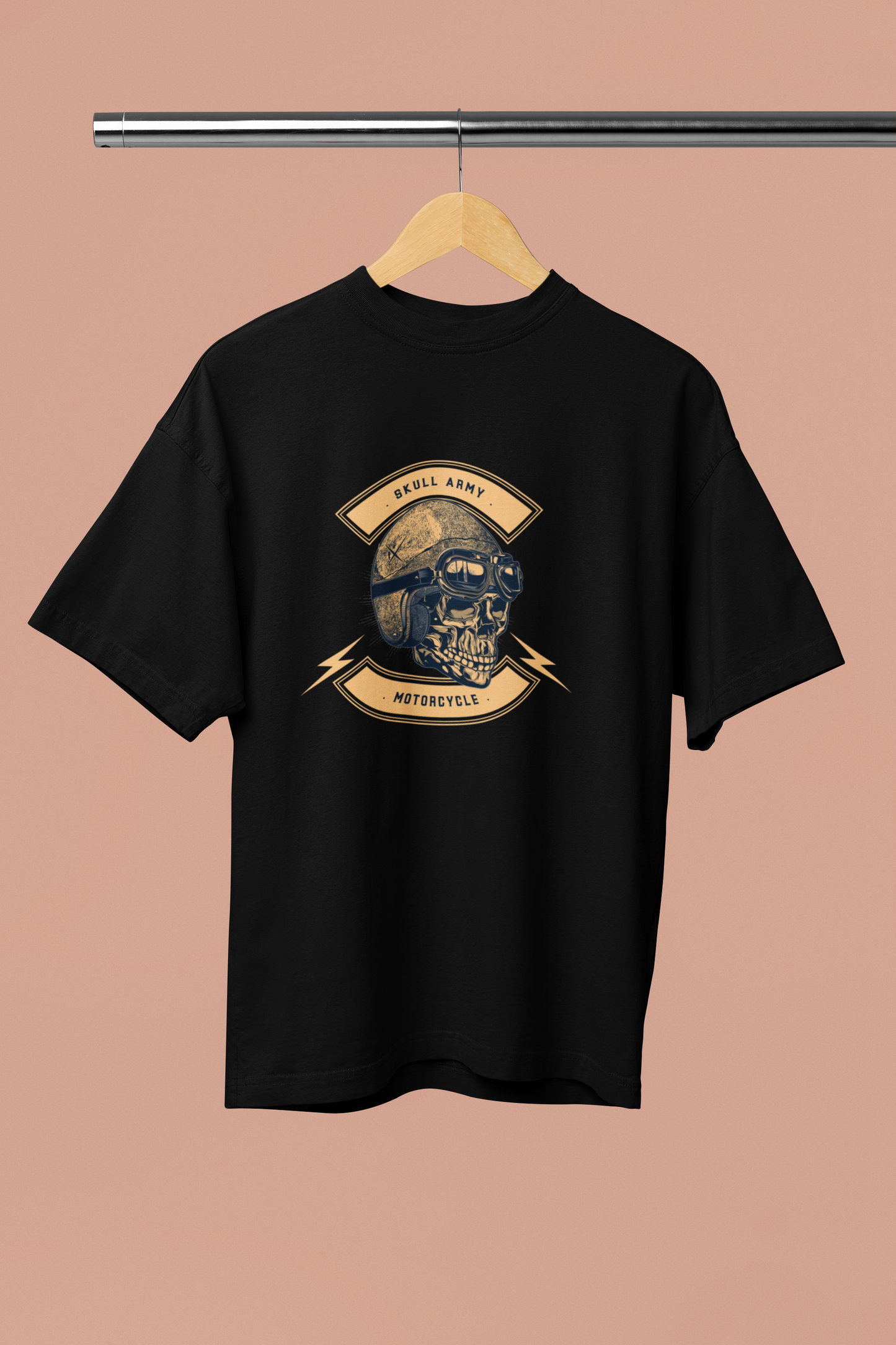 Skull Army Oversized T-Shirt