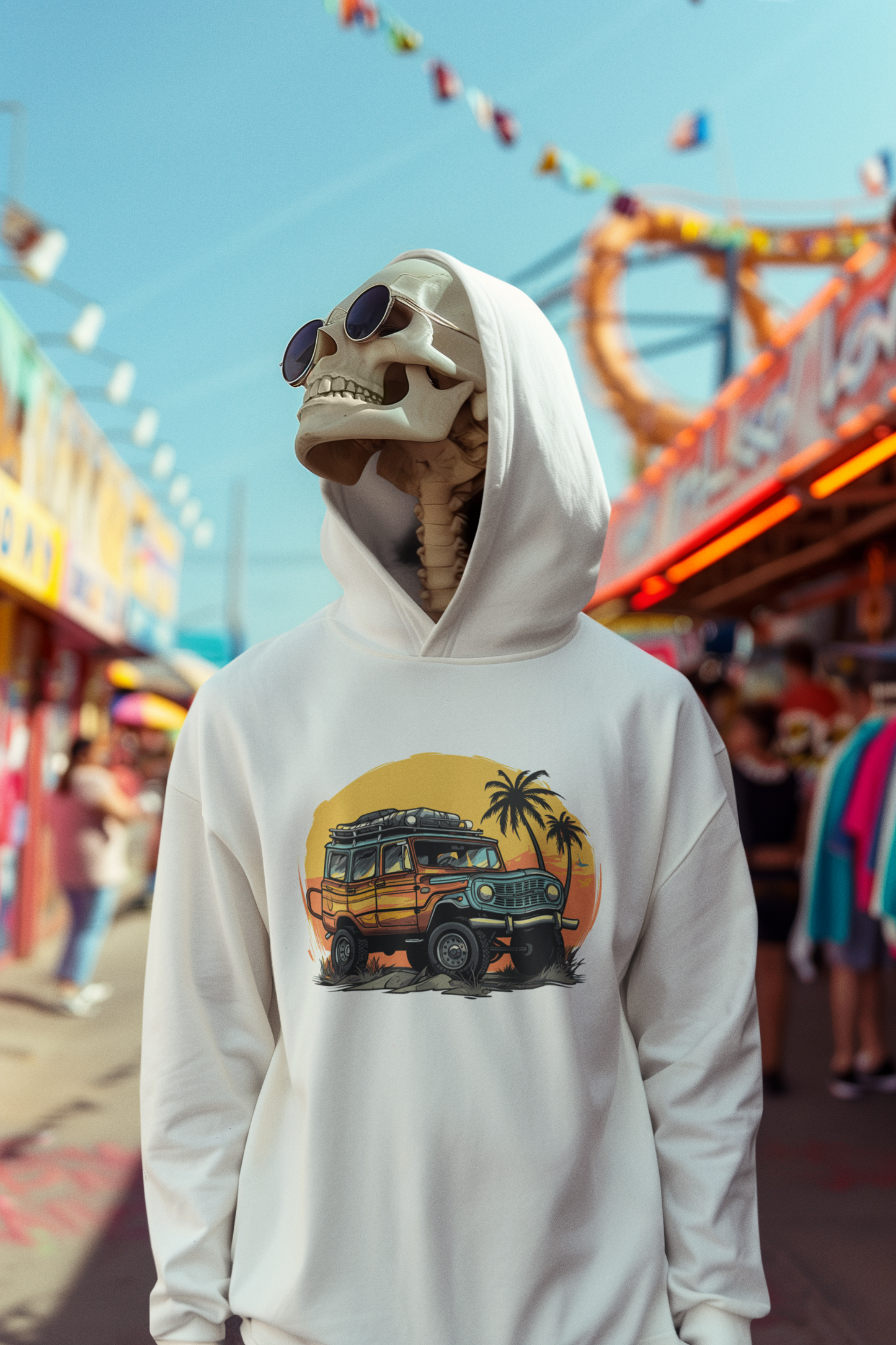 Adventure Ride Retro Pullover Hoodie