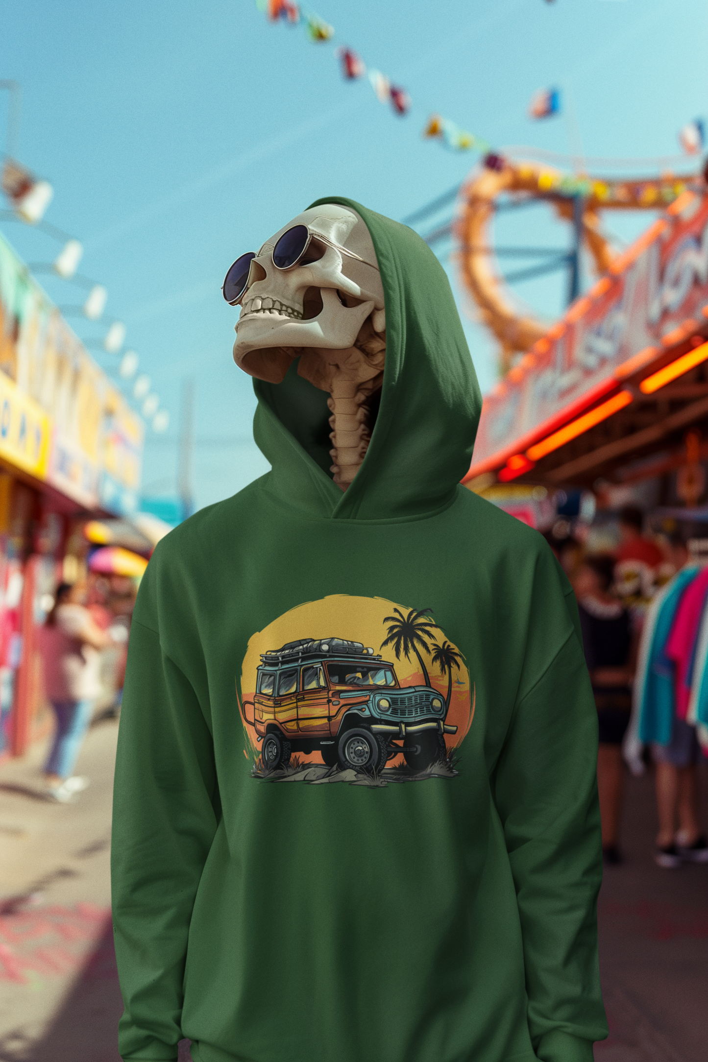 Adventure Ride Retro Pullover Hoodie